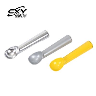 China Sustainable Kitchen Accessories Ice Cream Tools Food Grade Aluminum Alloy Ice Cream Scoop for sale