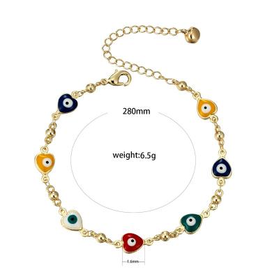 China BOHEMIA Elfic Classic Jewelry Best Selling 14K Gold Bracelet Anklet Eye Bracelet for sale