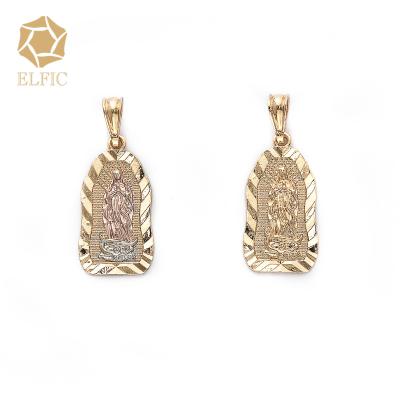 China Not Virgin Mary Pendant Elfic 18K Gold Plating Design Sense Of Allergy for sale