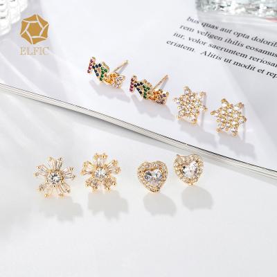 China Latest Bohemia Elifc Designer Zircon Diamond Gold Plated Fashion Earring Women for sale