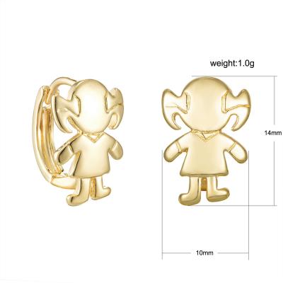 China Bohemian Elfic Fashion 14K Gold Plated, Dubai Gold Stud Earrings Wholesale Jewelry for sale