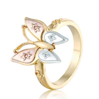 China Three CHRISTIAN Trendy Ring Jewelry Copper Wedding Rings or Rings NC Zircon Ring Butterfly Ring Gold Women color plated FASHIONABLE; GUA for sale