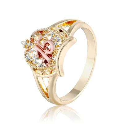 China Elfic Fashion Crown Three Color Religious Virgin Ring 15 Year Old Adult Gift for sale