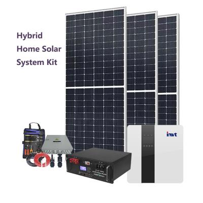 China VAST SUN Energy Storage Remote Control Wall Mounted 5KWH 10KWH 3KW Hybrid Rack Mounted Off Grid Home Solar System Kit Set Feed Back for sale