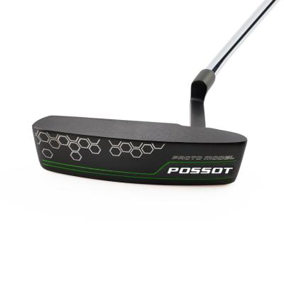 China POSSOT New Design High Quality Professional Golf Steel Black Unisex Plating Putter For Right Hand for sale