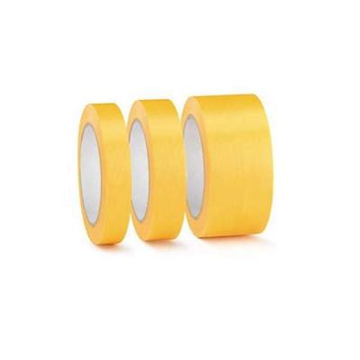 China Wholesale Yellow Vehicle Paint Roll Maker Ribbon Shape Heat Resistant Paint Lines Die Cut Automotive Ribbon For Painters à venda