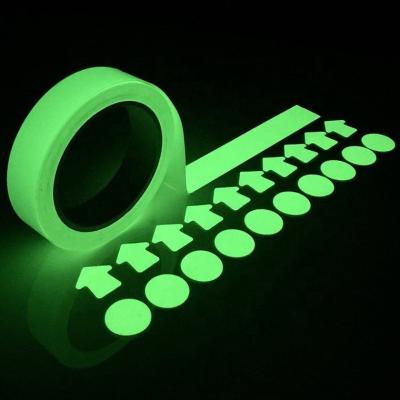 China Tearable Self Adhesive Colorful Green Car Dash On Board Custom Anti Skid Light Strip, Tape, Safety Warning Device For Stairs Car for sale