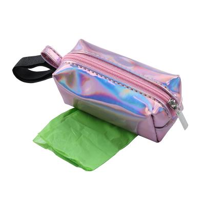 China Viable Waterproof Canvas Dog Poop Bag Holder Nylon Dog Training Treat Pouch Cloth Dog Waste Bag Dispenser (D17) for sale