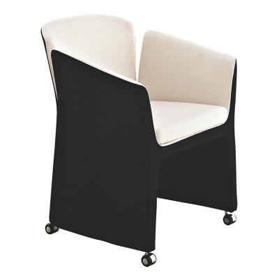 China Modern lounge revolving armchairs with castor wheels for sale