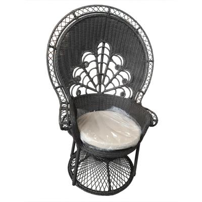 China Traditional Garden PE Rattan Peacock Chairs for sale