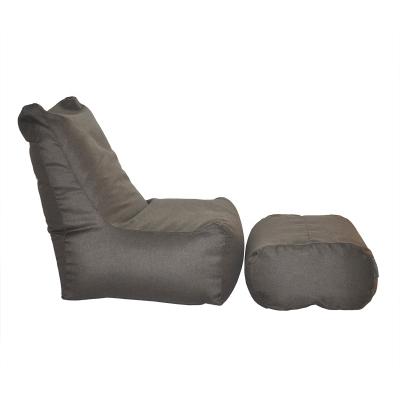 China Foldable Lazy Bean Bag Chair Sofa With Stool for sale