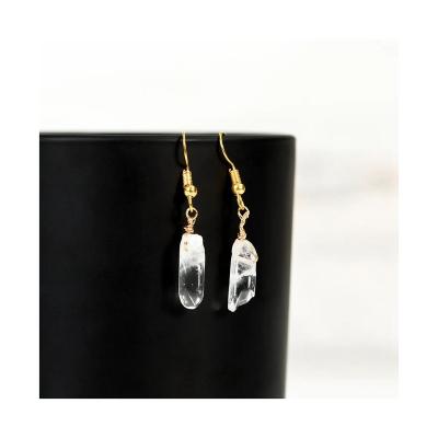 China Fashion New Hoop Earrings Stones And Crystals Gem Pendants For Resin Crystal Earring for sale