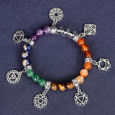 China Powerful Energy 2023 New Seven Chakra Crystal Bracelet Jewelry for Woman Man Boys and Girls Energy Crystal Bracelets for sale