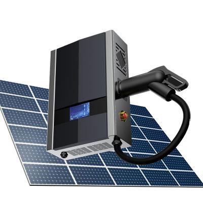 China Commercial Commercial Use All Solar EV Full Set Outdoor Charger System 5kw 10kw Solar Powered Electric Car Charging IP65 for sale