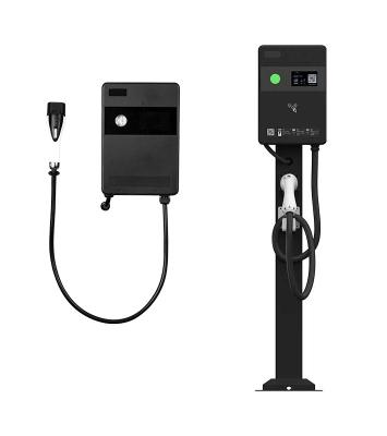 China AC Home Charging 7 11 22 Kw 32 Amp AC Type - 2 EV Charger Wallbox Level 3 Floor Mounted Charging Machine Electronic Car Charger Stations for sale