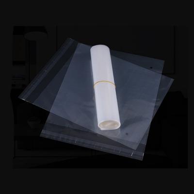 China Disposable sealable pe sealed custom transparent self adhesive packaging plastic pe bag for clothes for sale