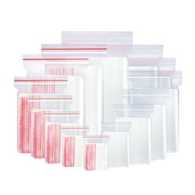 China Clear Resealable Clear Poly Bags Disposable Custom Reusable Pe Ziplock Bag For Clothes Storage And Accessories for sale