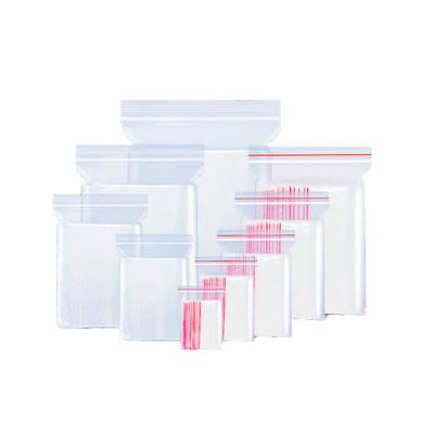 China Disposable Custom Resealable Zip Lock Pe Clear Plastic Ziplock Bags LDPE Storage Ziplock Bag for sale