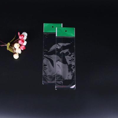 China Disposable Custom Opp Bag Plastic Print Cellophane Disposable Aircraft Hole Poly Opp Header Bags For Packaging for sale