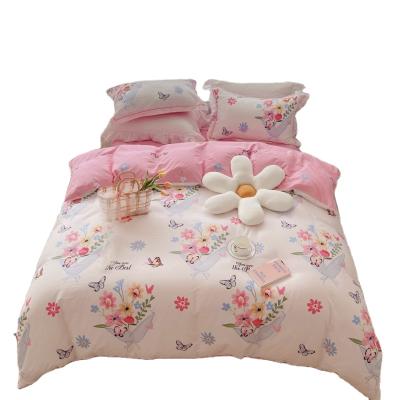 China 2021 Anti-Static New Design Wholesale 100% Cotton Bedding Set 4 - Pieces Pillowcases Extra Soft Bedding Sets Comfortable for sale