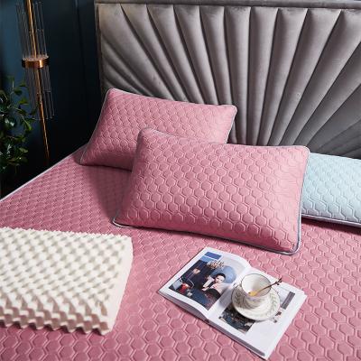 China Nondisposable Custom Waterproof Bed Mat Set Cooling Summer Sleep Mat Mattresses Set With Pillow Case 11 Colors for sale