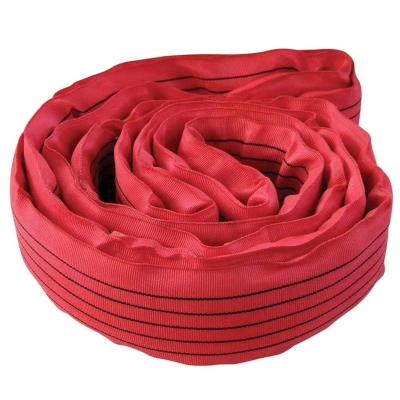 China Endless Lifting Goods Polyester Round Sling for sale