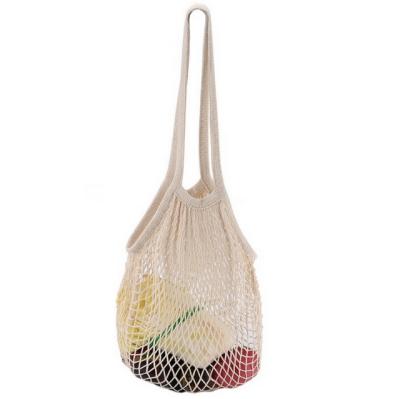 China 100% Cotton Reusable Net Shopping Tote Twine Bag Organizers Eco - Friendly , Sturdy Mesh Produce Bag en venta