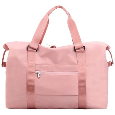 China Fashion 2021 New Girls Weekender Duffle Bag Customized Fashion Pink Tote Duffle Bag Women Overnight en venta