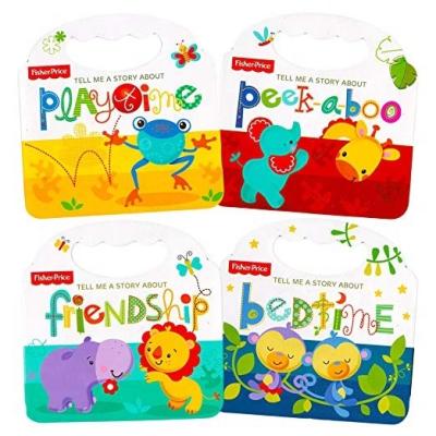 China paper & Cardboard My First Set of 4 Baby Toddler Advice Books Books Bedtime, Playtime, Friendship and Peek! for sale