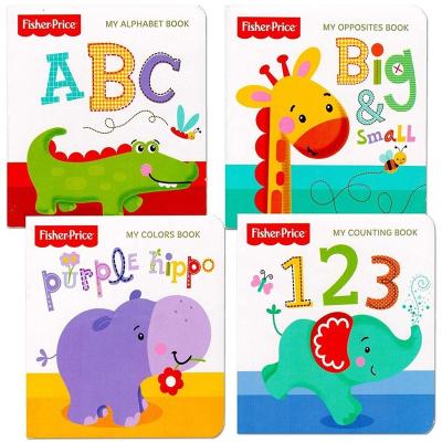 China paper & Cardboard My First 4 Baby Toddler Board Book Set Books Children Early Educational Book for sale