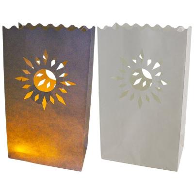 China Recyclable Paper Lantern Candle Bag With Fireproof Paper for sale