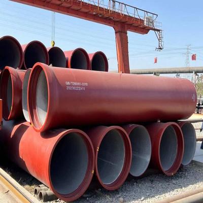 Chine Pipe en fer ductile recouverte de ciment DN80 DN500 DN2600 à vendre