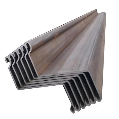 China Carbon Steel Hot Rolled Sheet Pile Type2 Type3 Type4 U/Z Type Metal Sheet Piling for sale