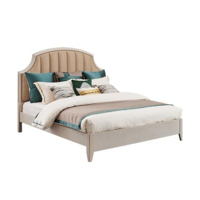 China 2022 Modern Meow Bedroom Furniture European Style Wooden Frame King Size Bed for sale