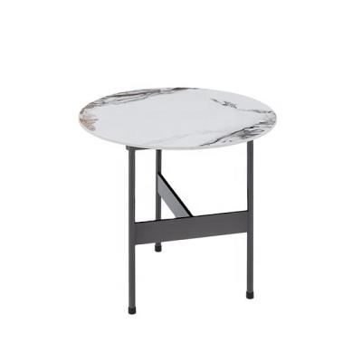 China Designer Furniture Nordic Style Hotel Wholesale Modern Slate Adjustable Top Coffee Table Round Side Coffee Table (Other) for sale