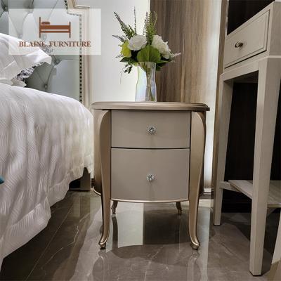 China 2022 new luxury wooden bedside table design bedside table EUROPEAN for sale