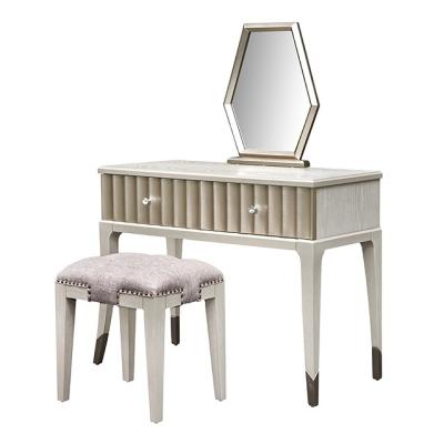 China Convertible Dressing Table With Led Mirror French Style Dressing Table Designs For Bedroom for sale