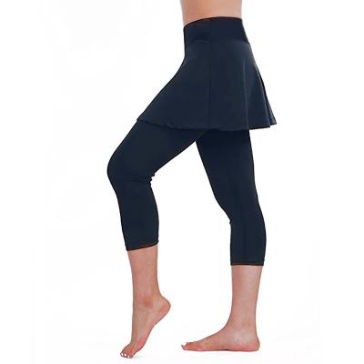 China Breathable Ladies High Waist Elastic Tennis Training Yoga Sports Running Seven Point Gaiters for sale