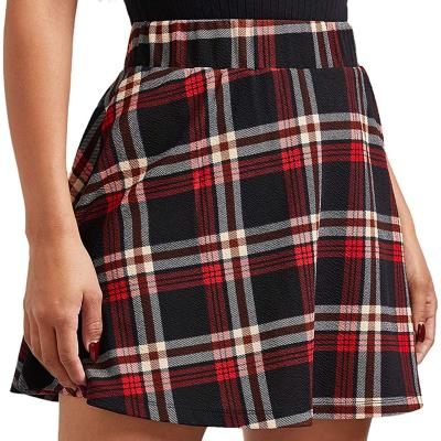 China Fashion Multi Colors Women Plaid Style Skirts High Waist Anti-Static Preppy Office Skirt Uniforms Ladies Girls Dance Skirts for sale