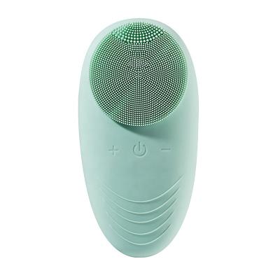 China New Upgraded Skin Care DEEP CLEANSING Waterproof Face Brush Electric Vibrating Silicone Sonic Facial Cleansing Brush for sale