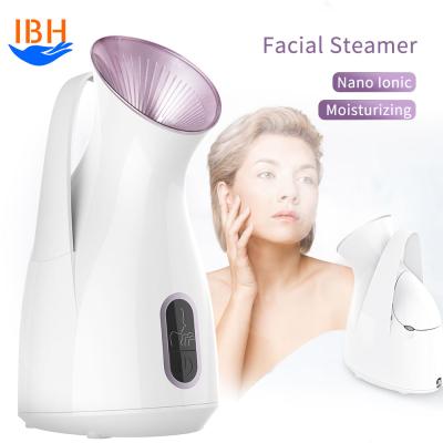 China Portable Table Top DEEP CLEANING Hot and Cold Facial Mist Portable Beauty Spa Detergent Machine Nano Face Steamer Ceramic Steamer Deeply for sale