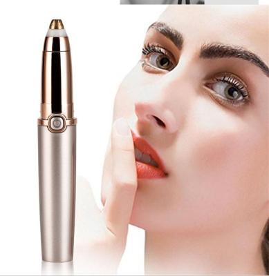 China Safety 2 in 1 Rechargeable Eyebrow Remover Electric Eyebrow Trimmer Pen for sale