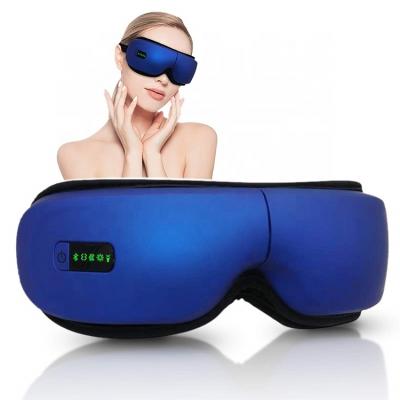 China Mini Multifunction Portable Wireless Music Rechargeable Relaxation Blue Smart Handheld Shake Vibration Sonic Living Eye Massager for sale