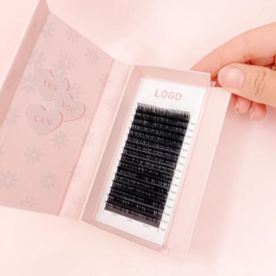 China Curls Natural Lash Eyelashes Individual Extension Wholesale Natural Long 0.03 0.05 0.07 C D Eyelash Extension for sale