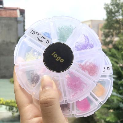 China Natural Long Promade Fans Wholesale Volume Fans Loosen Lash Extension Fans Mix Tray 0.03 Korean 14d 20d Pbt Eyelashes for sale