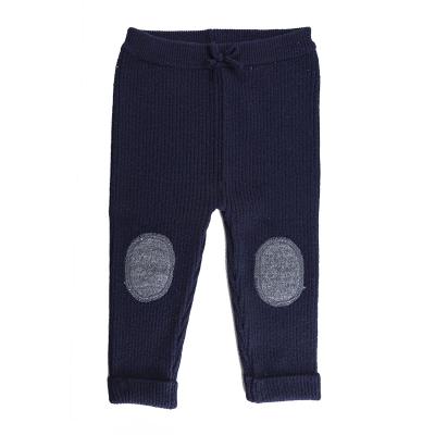 China Latest Design Anti-Shrink Baby Boy Knitted Woolen Blue Pants For Kids for sale