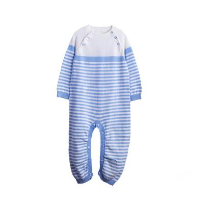 China Wholesale Anti-shrink High Quality Pure Cotton Baby Clothes Stripes Design Baby Rompers for sale