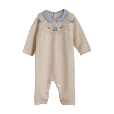 China Anti-shrink European newborn baby doll style baby doll style wholesale price sweater knitting romper for sale