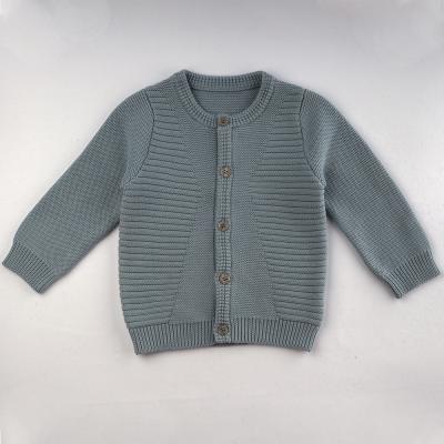 China 2021 Design Anti-shrink Baby Boy Sweater Thick Knitted Baby Boy Sweater Cardigan for sale