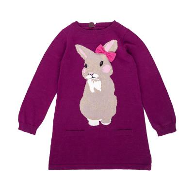 China Cheap Price Wholesale Cute Babies Cartoon Rabbit Sweater Dress Anti-Shrink Clothes Quickly Wholesale for sale